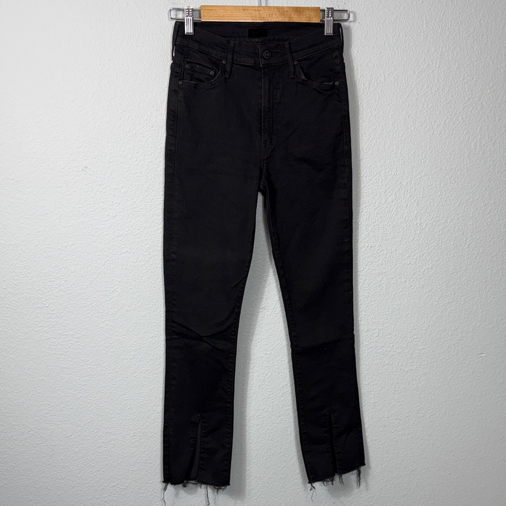 Mother The Insider Slit Ankle‎ Fray Denim Jeans